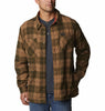 Men's Cornell Woods Fleece Lined Shirt Jacket Delta, Warp Red - Columbia