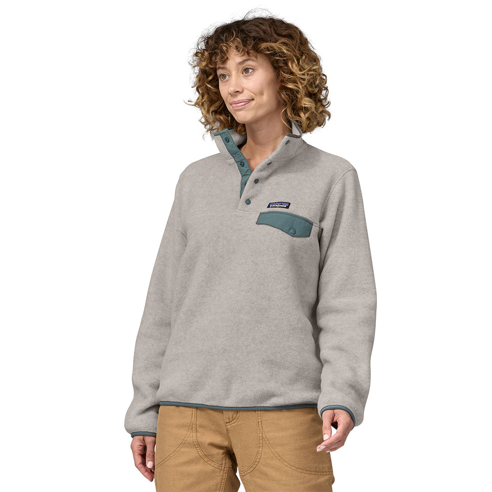 Women's LW Synch Snap-T P/O Oatmeal Heather : Nouveau Green - Patagonia