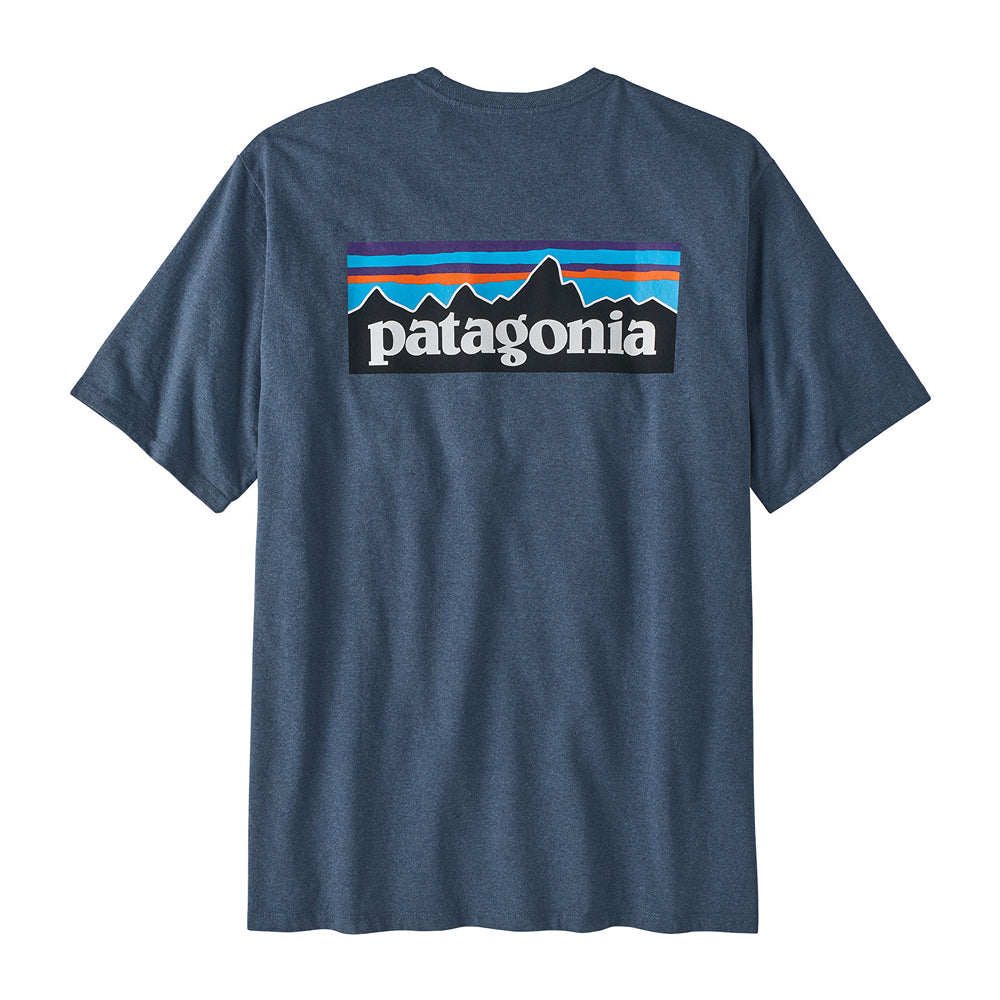 Men's P-6 Logo Responsibili-Tee Utility Blue - Patagonia