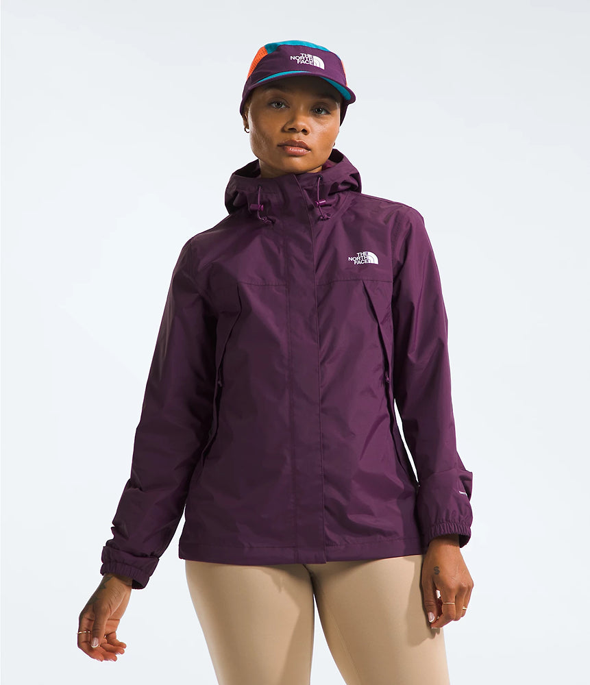 Women's Antora Jacket Black Current Purple - The North Face