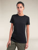 Women's Merino 150 Tech Lite SS Tee Black - Icebreaker