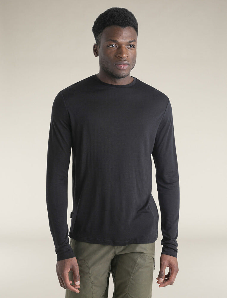 Men's Merino 125 Cool-Lite Sphere LS Tee Black - Icebreaker