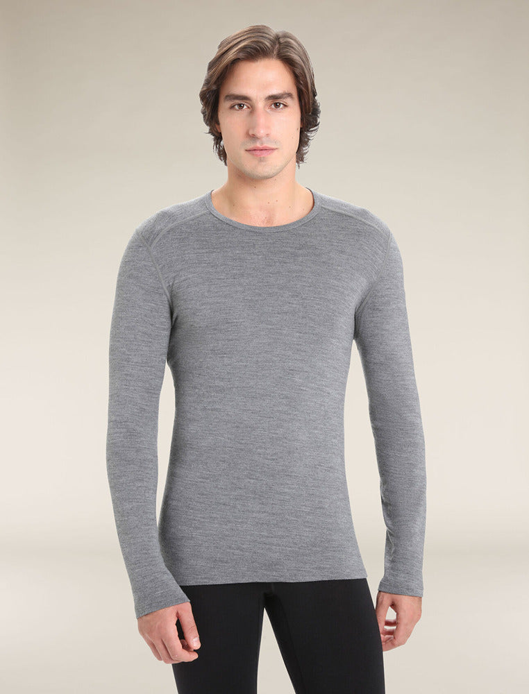 Men's Merino 260 Tech LS Crewe Gritstone Heather - Icebreaker