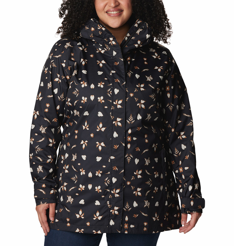 Women's Splash A Little II Jacket Black Cyanfrond - Columbia