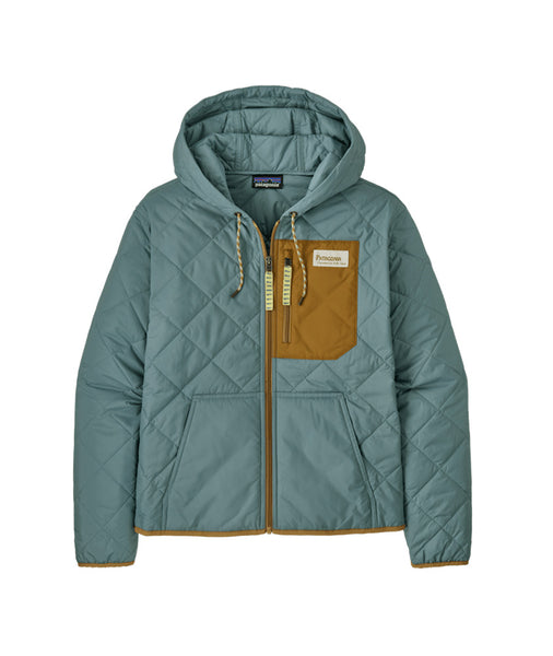 Women's Diamond Quilted Bomber Hoody Blue Sage - Patagonia – STRUB ...