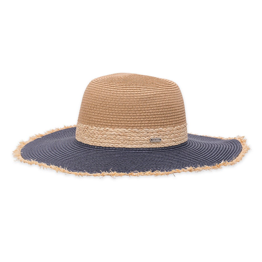 Lovett Straw Sun Hat Navy - Pistil