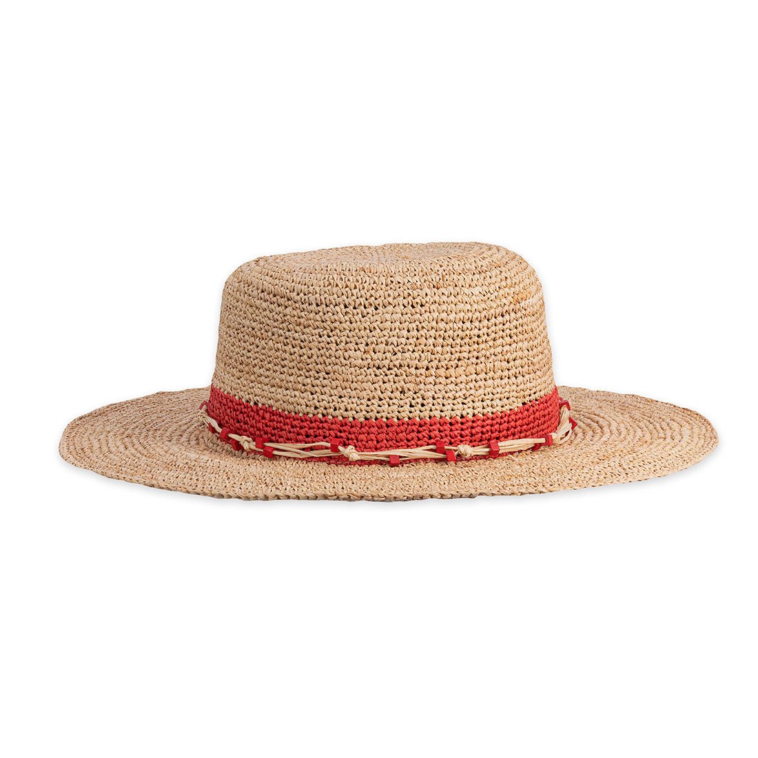 Gia Straw Sun Hat Poppy - Pistil