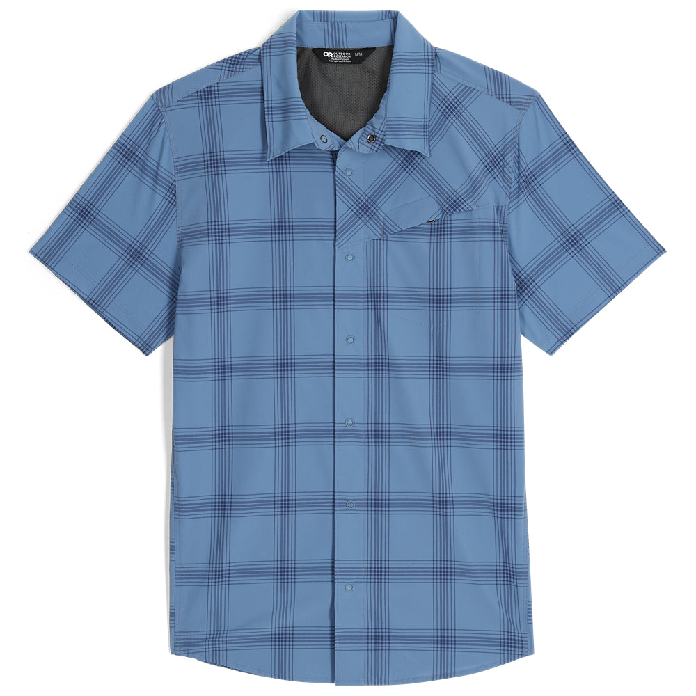 Men's Astroman Short Sleeve Sun Shirt Olympic Plaid - Outdoor Research
