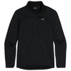 Men's Vigor Grid Fleece Half Zip Black - Outdoor Research