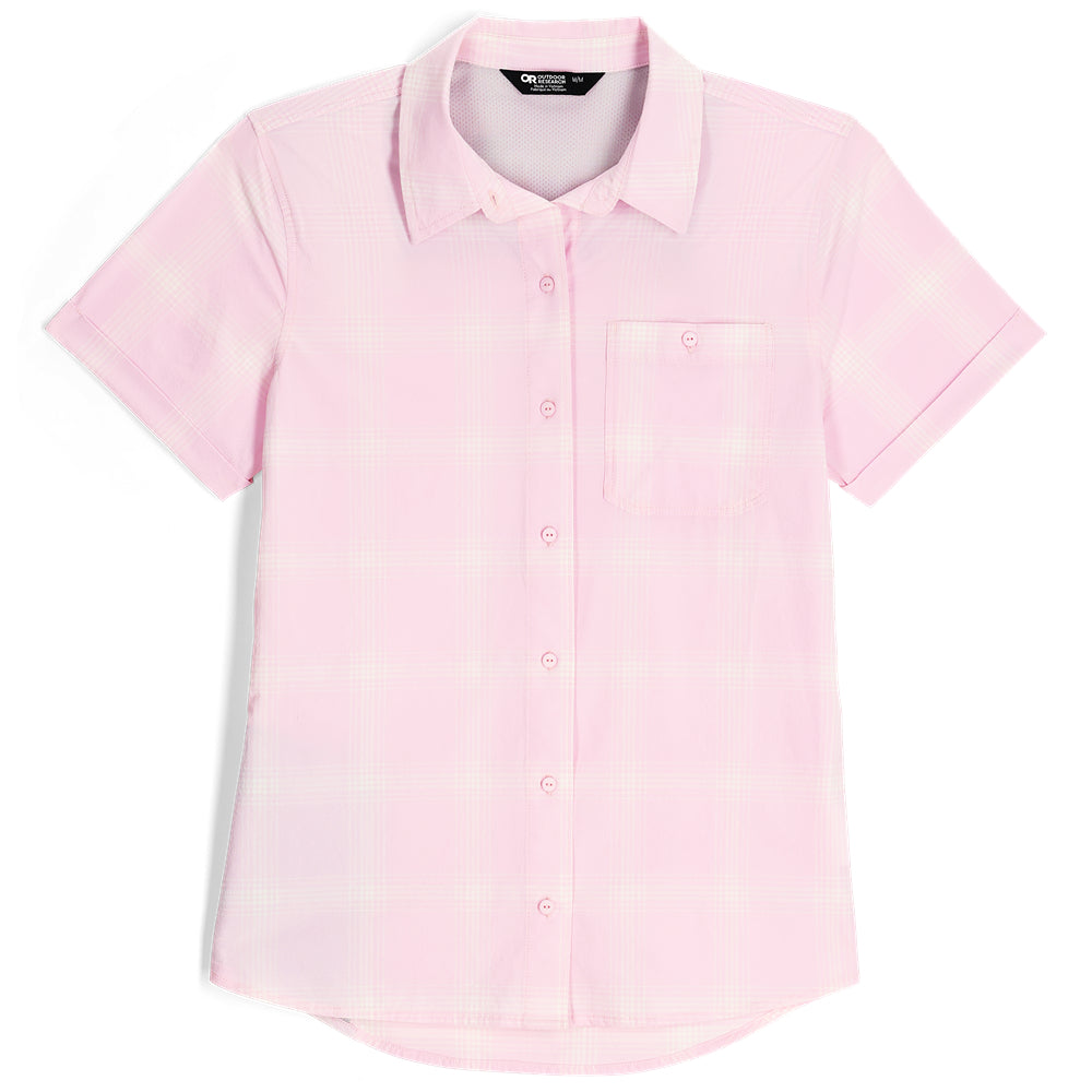 Women's Astroman Short Sleeve Sun Shirt Margarita Plaid - Outdoor Research