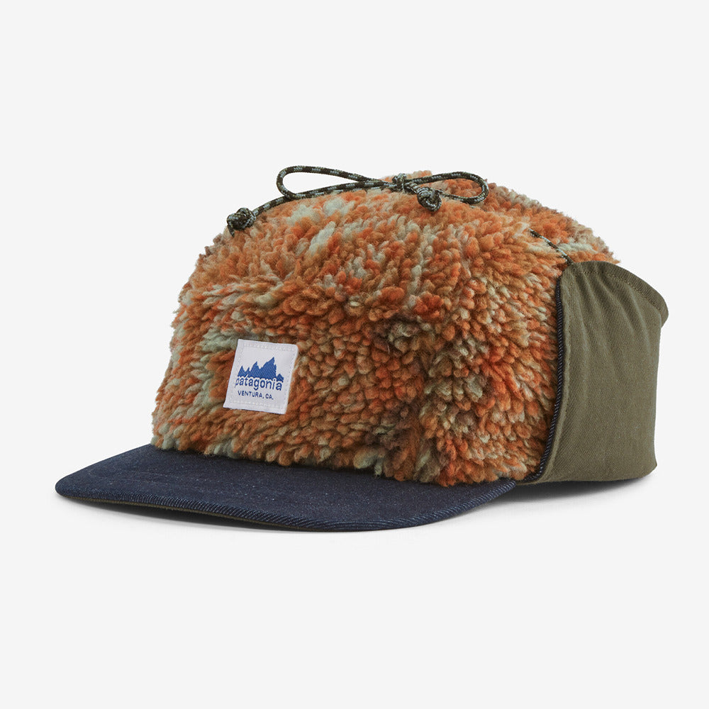 Range Earflap Cap Sun Wave: Raptor Brown - Patagonia