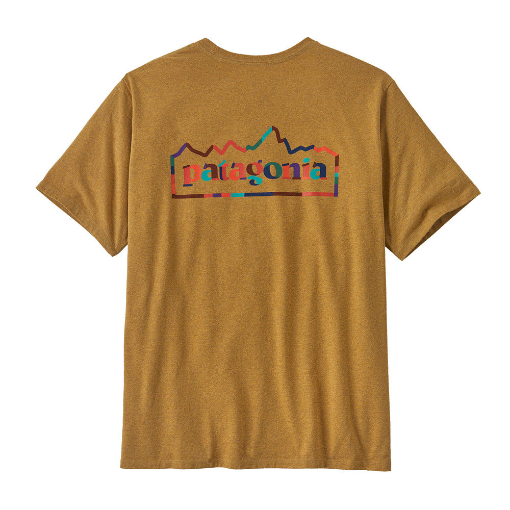 Men's Unity Fitz Roy Responsibili Tee Pufferfish Gold - Patagonia