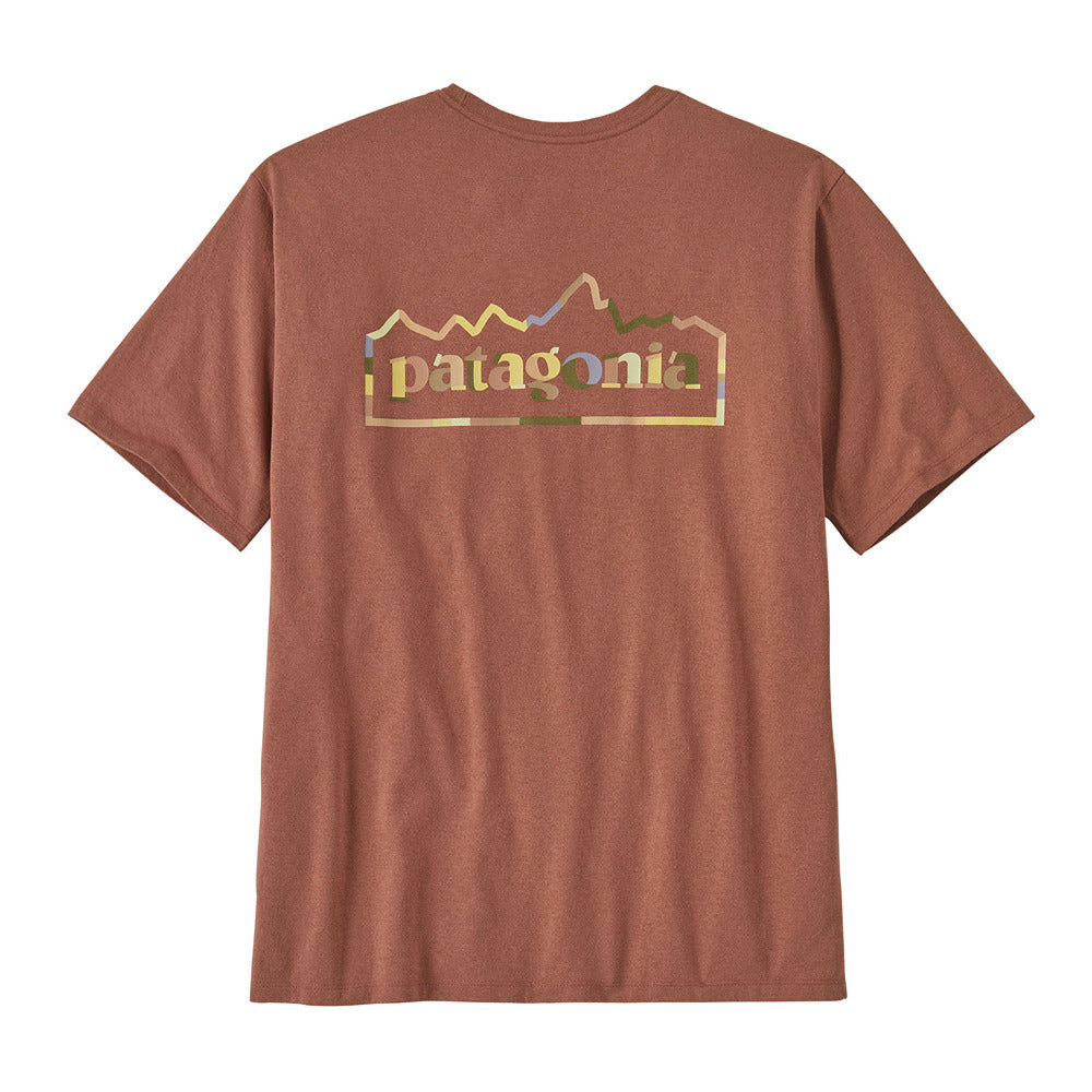 Men's Unity Fitz Roy Responsibili Tee Sienna Clay - Patagonia