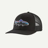 Fitz Roy Trout Trucker Hat Black - Patagonia