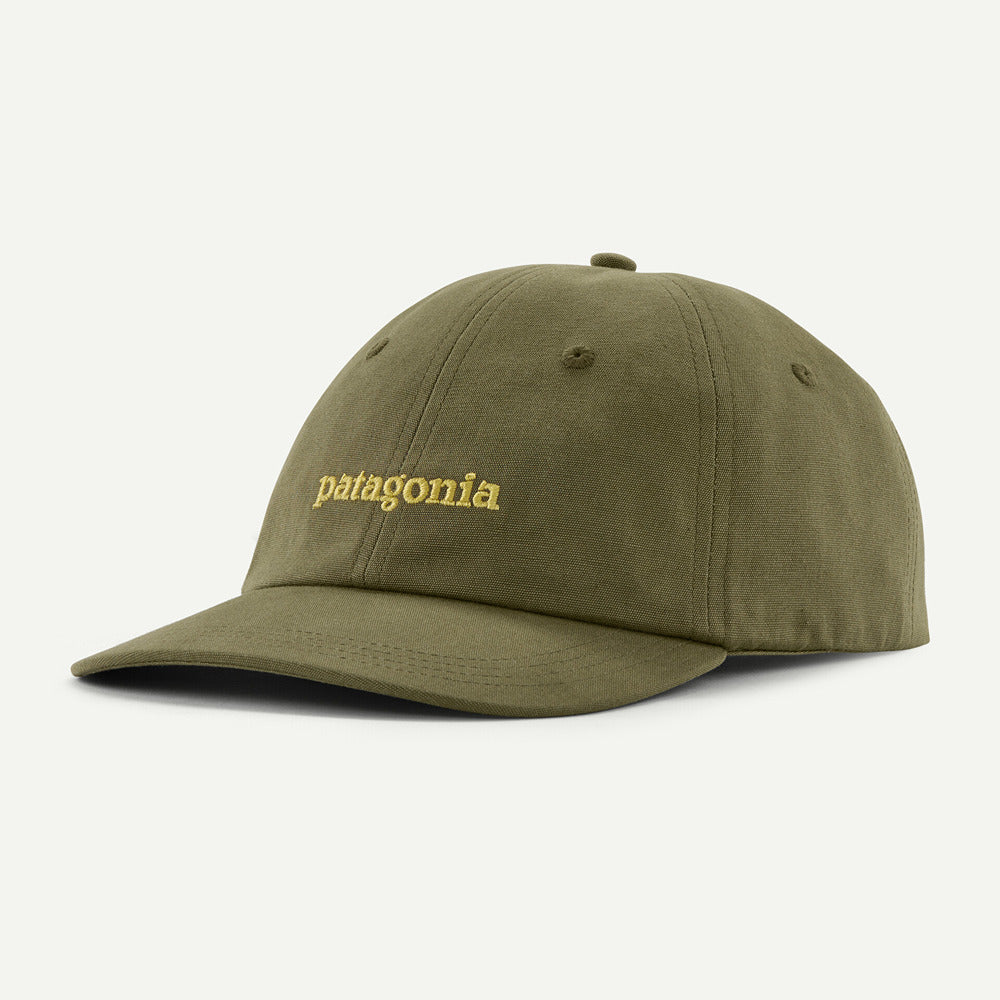 Fitz Roy Icon Trad Cap Text Logo: Tent Green - Patagonia