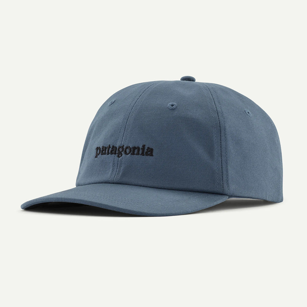 Fitz Roy Icon Trad Cap Text Logo: Utility Blue - Patagonia