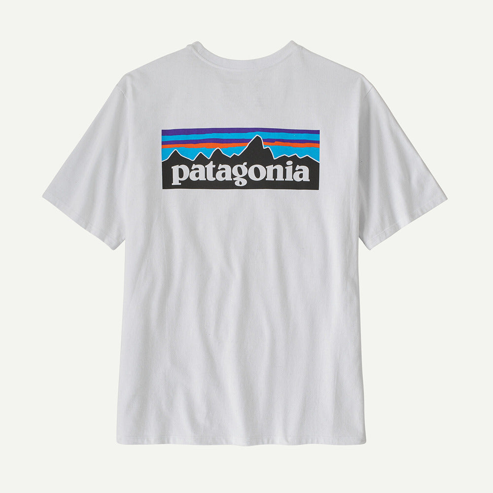 Men's P-6 Logo Responsibili-Tee White - Patagonia