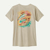 Women's Cap Cool Daily Graphic Shirt: Waters Palm Island: Pumice X-Dye - Patagonia