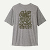 Men's Cap Cool Daily Graphic Shirt: Lands Hike-A-Bike: Feather Grey - Patagonia