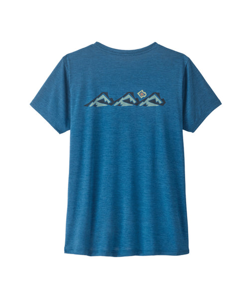 Women's Cap Cool Daily Shirt - Trailcheck Aquatic Blue - Light Aquatic ...