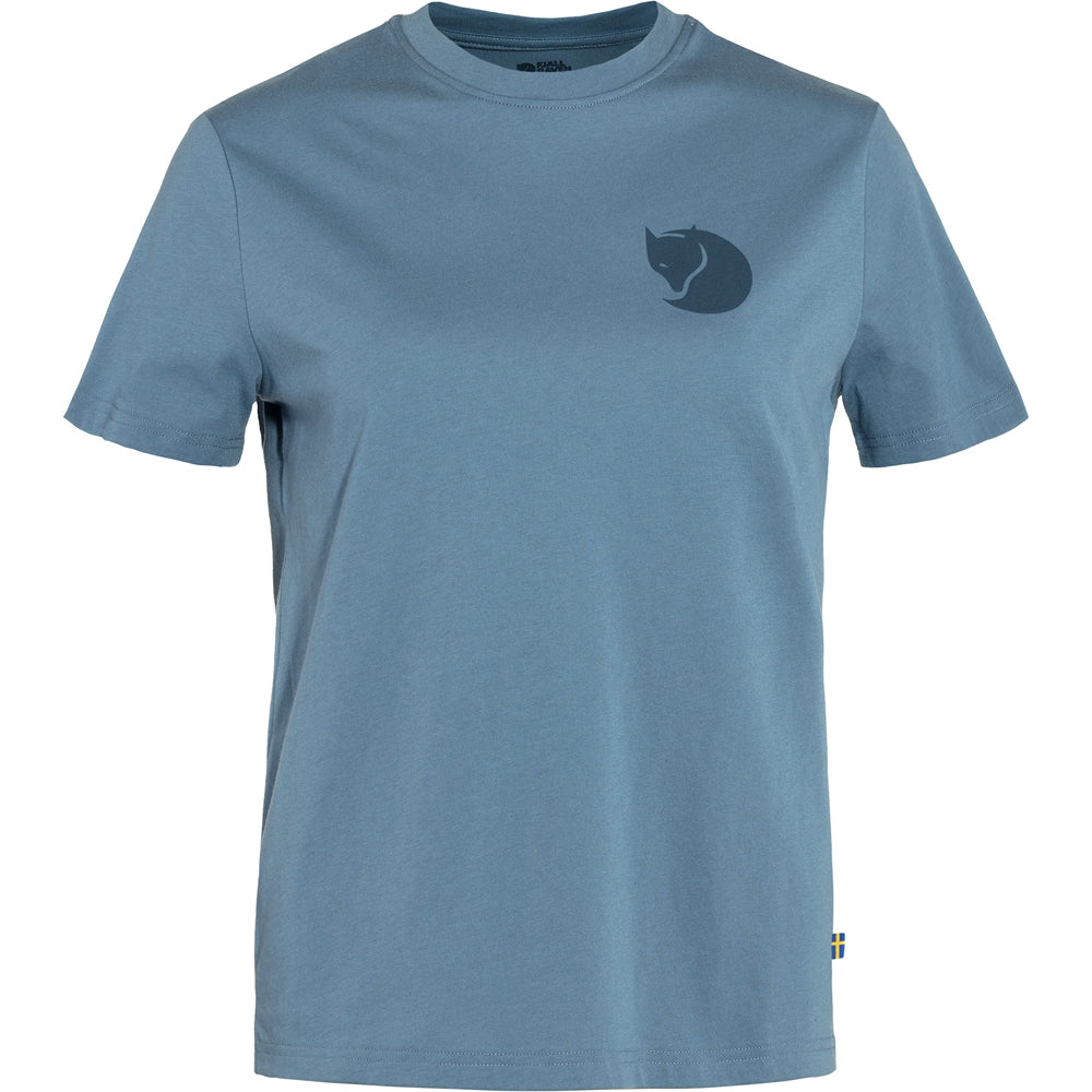 Women's Fox Boxy Logo Tee Dawn Blue - Fjallraven