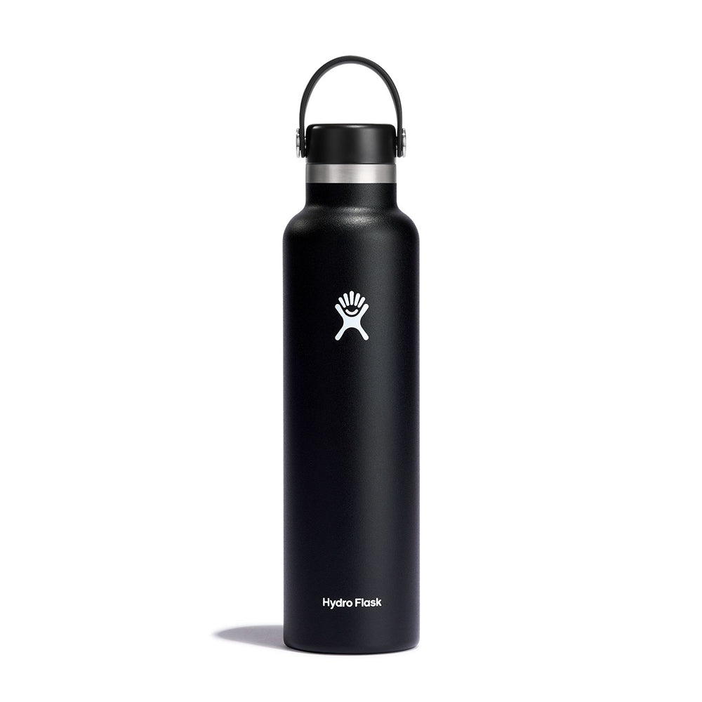 24 oz Standard Flex Cap Black - Hydro Flask