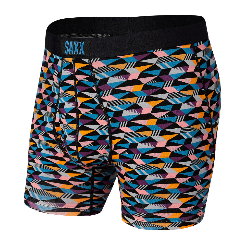 Men's Ultra Boxer Brief Fly Multi Tundra Stripe - SAXX