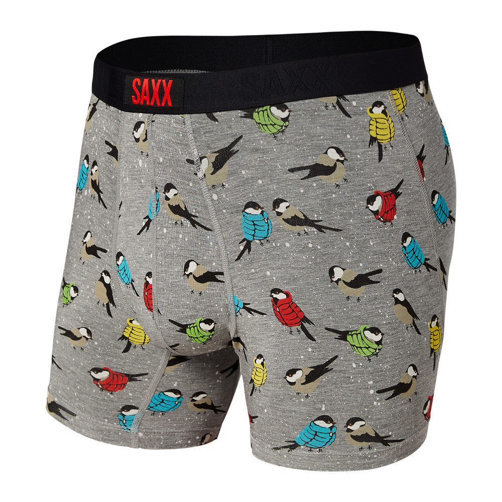 Men's Vibe Boxer Brief Grey Puffers - SAXX