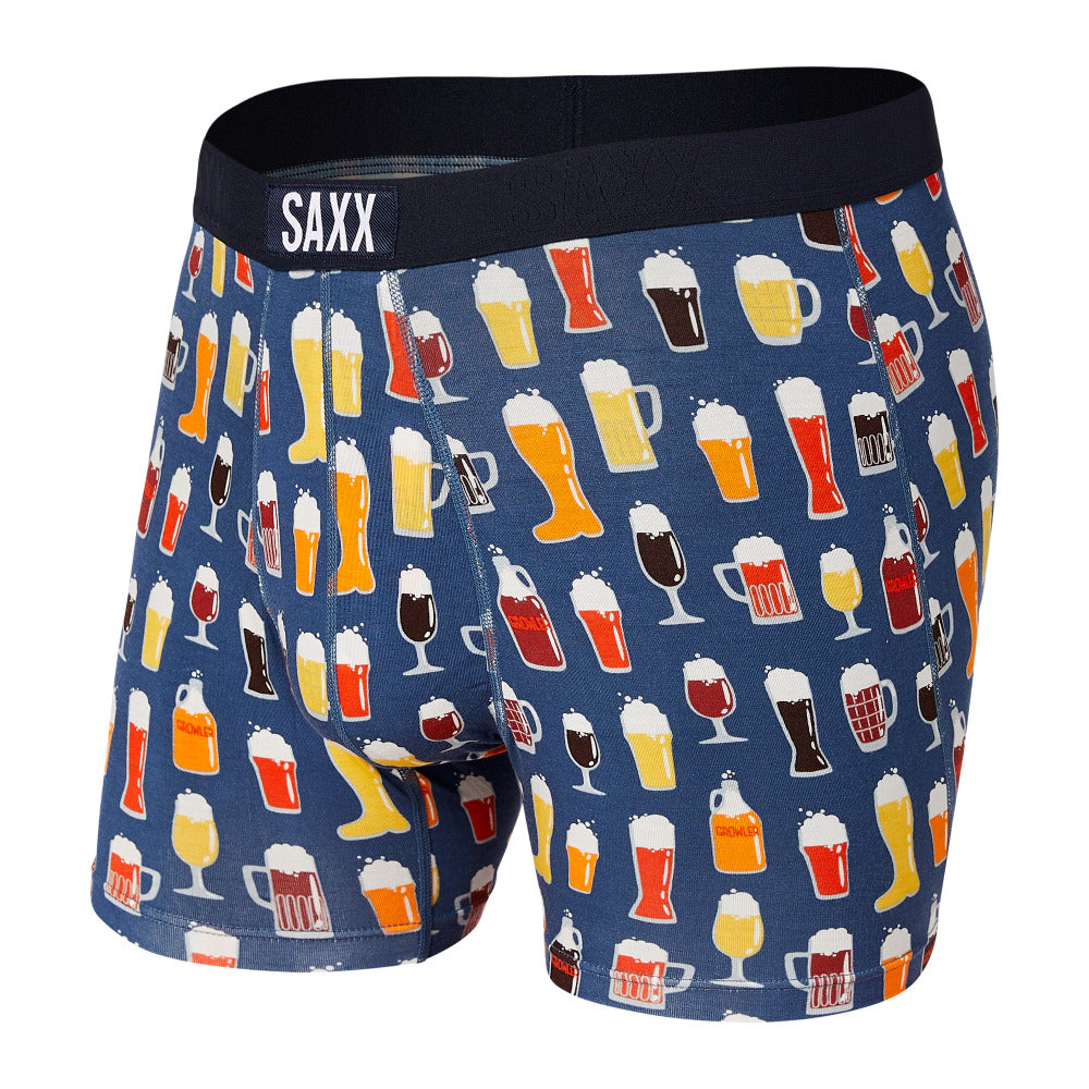 Men's Vibe Boxer Brief Dark Denim Pitcher Perfect - SAXX