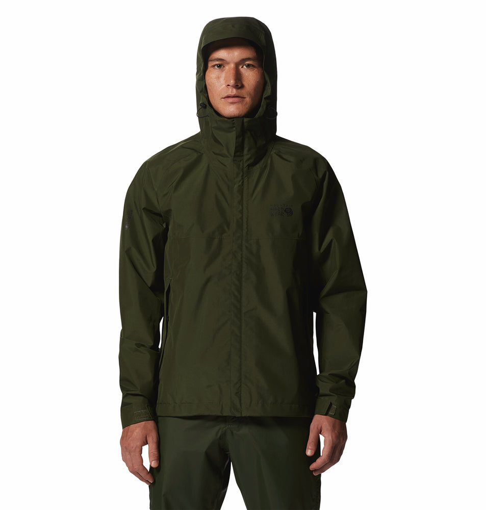 Men's Exposure 2 Gore-Tex Paclite Jacket Surplus Green - Mountain Hardwear
