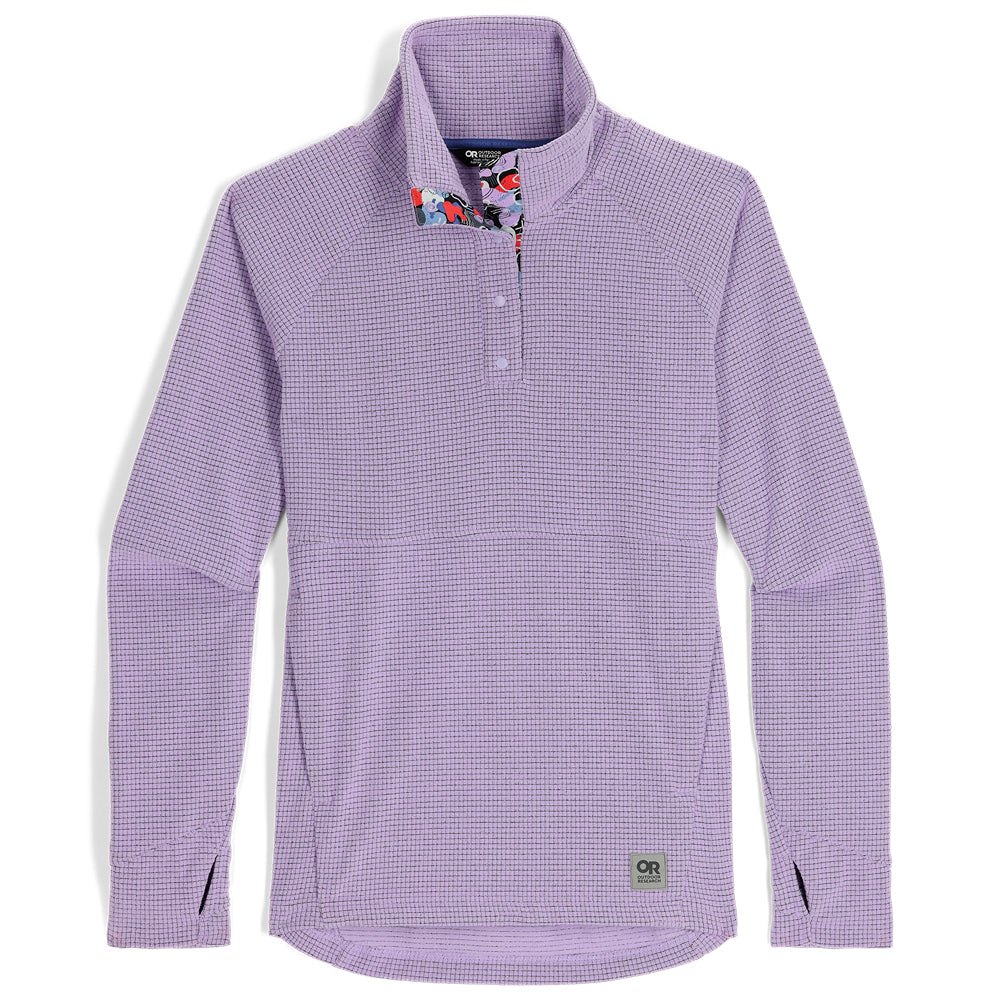 Women's Trail Mix Snap Pullover Lavender - Outdoor Research