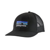 P-6 Logo Trucker Hat Black - Patagonia
