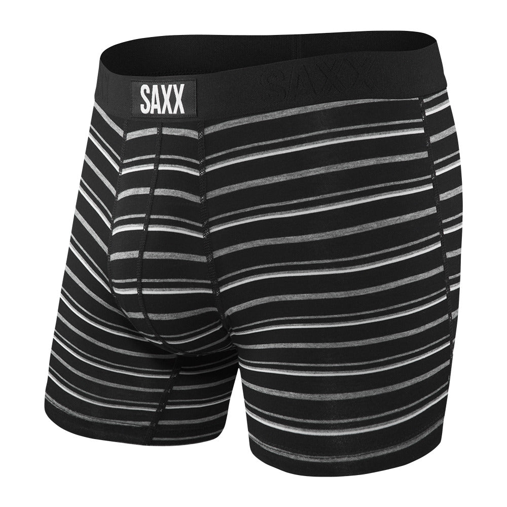 Men's Vibe Boxer Brief Black Coast Stripe - SAXX
