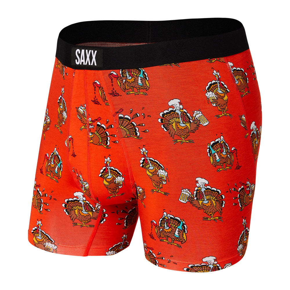 Men's Vibe Boxer Brief Red Drinksgiving - SAXX